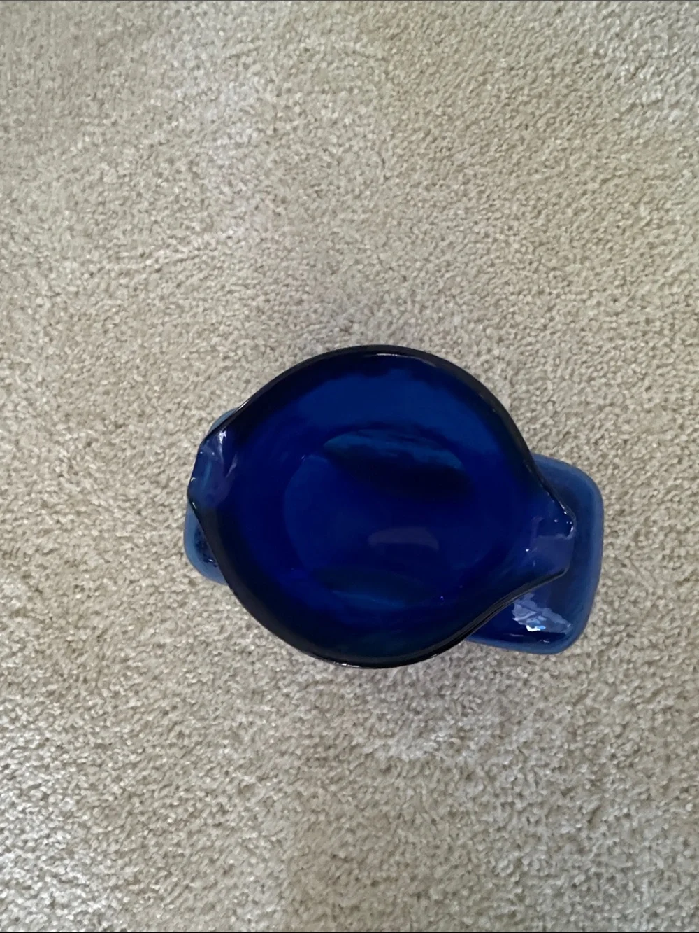 Cobalt Blue Glass Decorative Vase - Home Accents